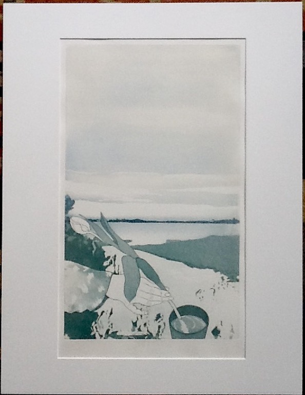 Sjoerd Bakker , Ets aquatint , gesigneerd kopen? Bied vanaf 65!