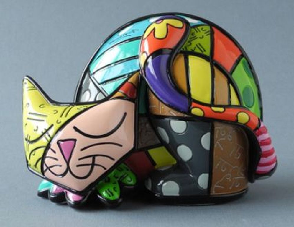 ROMERO BRITTO, gelimiteerd beeld: Cat Tim kopen? Bied vanaf 48!