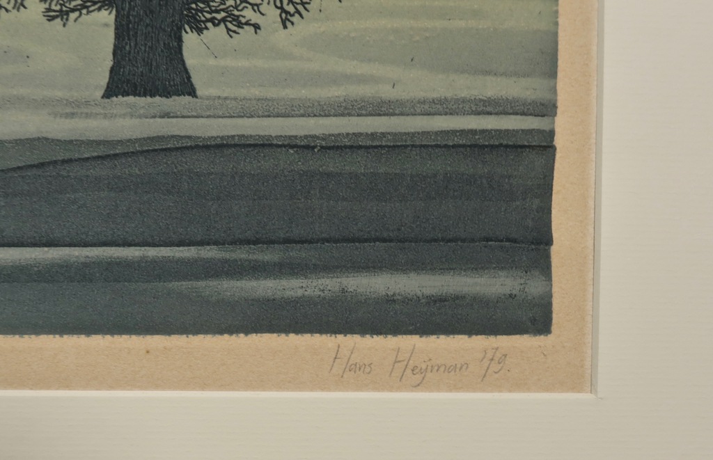 Hans Heijman: Ets, Landschap kopen? Bied vanaf 1!