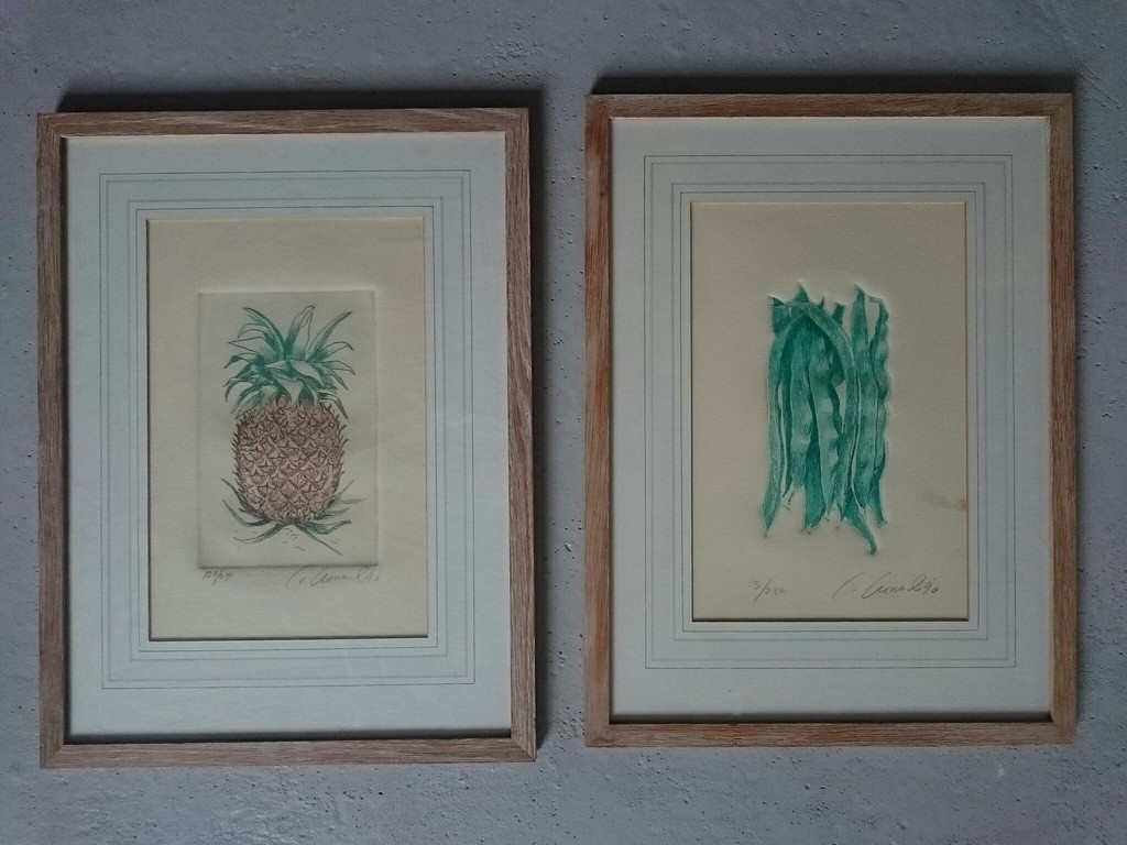 Lot van 2 kleurenetsen van dezelfde kunstenaar kopen? Bied vanaf 1!