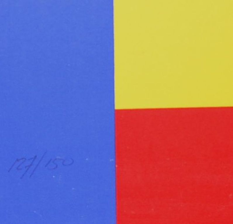 Bob Bonies: Zeefdruk. Abstracte compositie kopen? Bied vanaf 1!