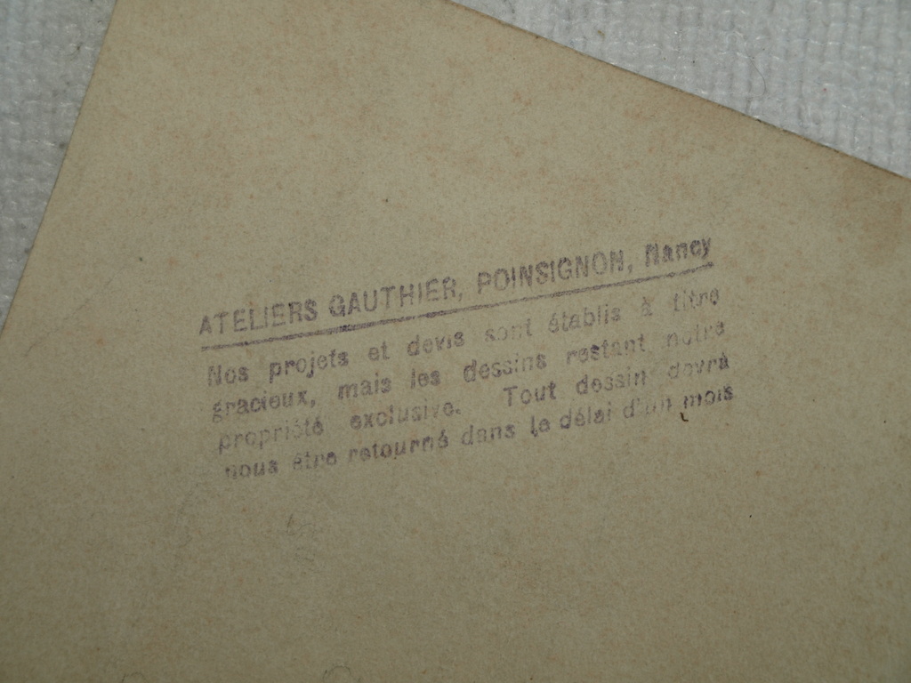 CAMILLE GAUTHIER (1870-1963) – Ontwerp bedmeubel – Art Deco – ca 1920  kopen? Bied vanaf 1!