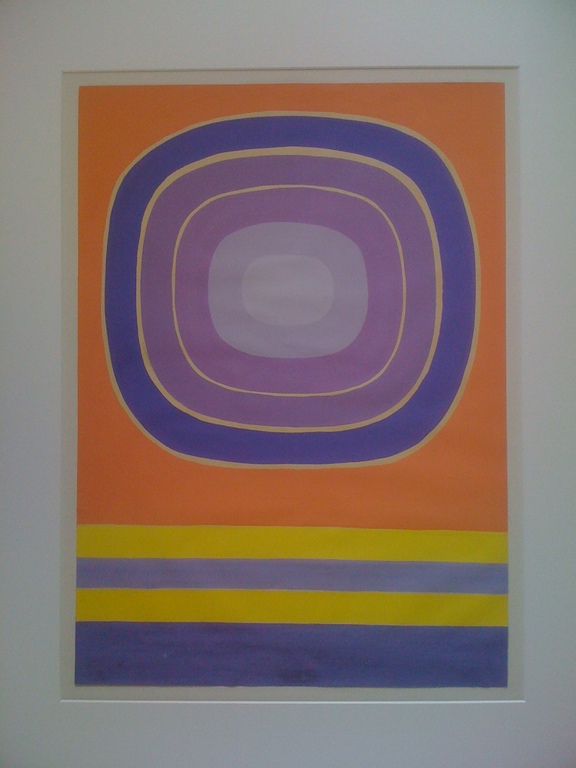 WILLEM ADAMS (1937), grote abstracte GOUACHE - COMPOSITIE NR. 3 en professioneel ingelijst in aluminium. kopen? Bied vanaf 1500!