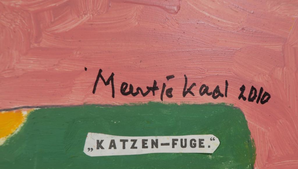 Lot met 4x olieverf en collage van Meertje Kaal kopen? Bied vanaf 1!