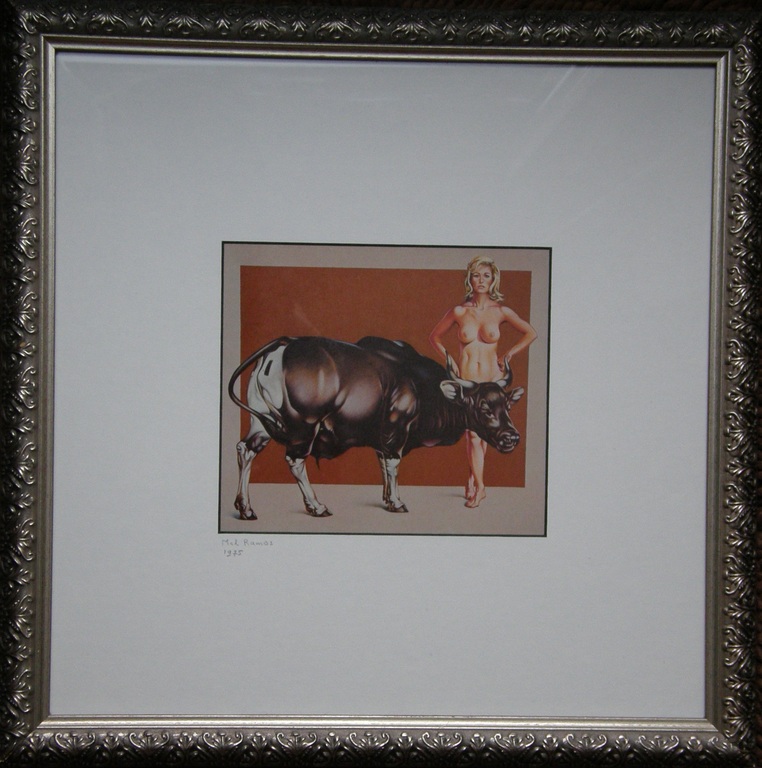 Mel Ramos; ingelijst werk uit 1975 verkocht voor € 175!