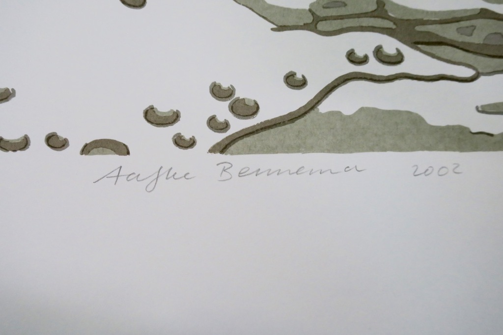 Lot met 13 zeefdrukken van: Aafke Bennema, Landschap en Branding kopen? Bied vanaf 1!