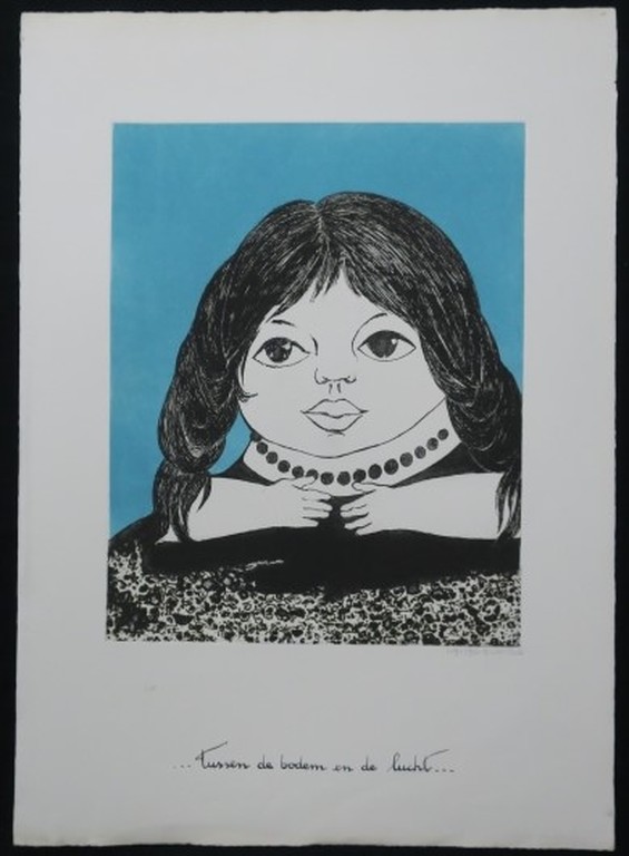 Ans Wortel: Ets en Aquatint, ... Tussen de bodem en de lucht... verkocht voor € 60!