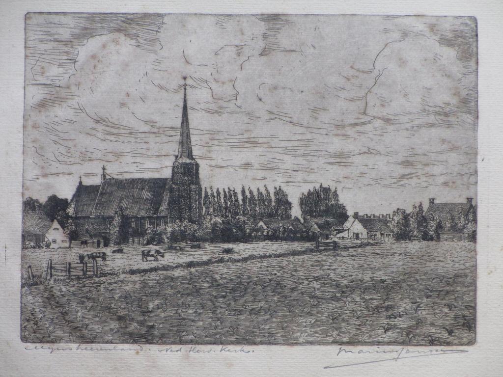 Marius Janssen, Mijnsheerenland, Ets verkocht voor € 35!