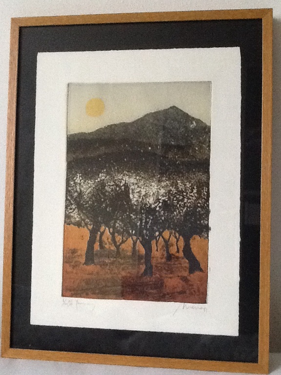 Manuel Menan: kleurenlitho, January verkocht voor € 100!