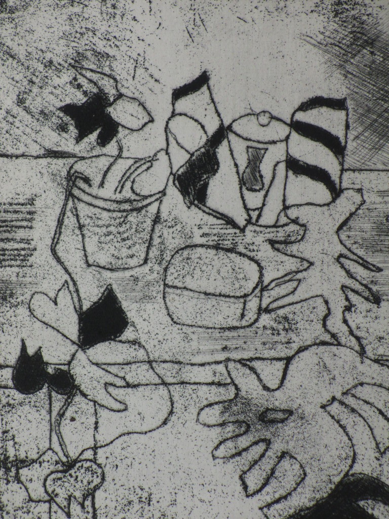 Hans Wiesman, Stilleven op tafel, Ets kopen? Bied vanaf 35!