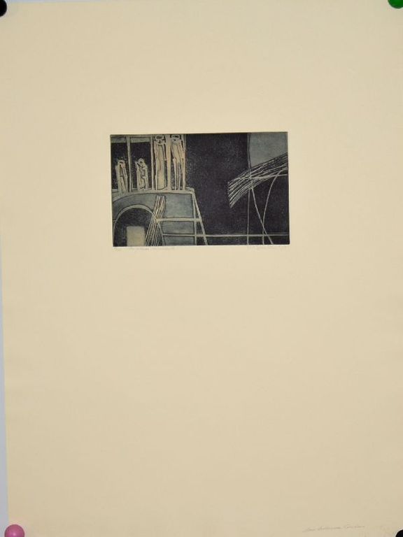 Marie Antoinette Courtens: Ets/Aquatint. La Place Importante kopen? Bied vanaf 1!