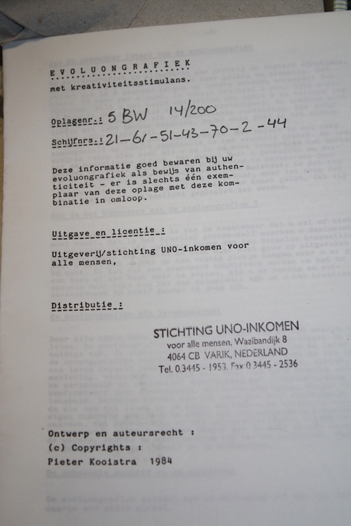 EVOLUON GRAFIEK van PIETER KOOISTRA met DRAAIMECHANIEK kopen? Bied vanaf 39!