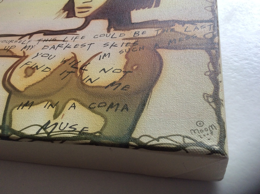 Moom - zeefdruk op canvasdoek: Muse kopen? Bied vanaf 1!