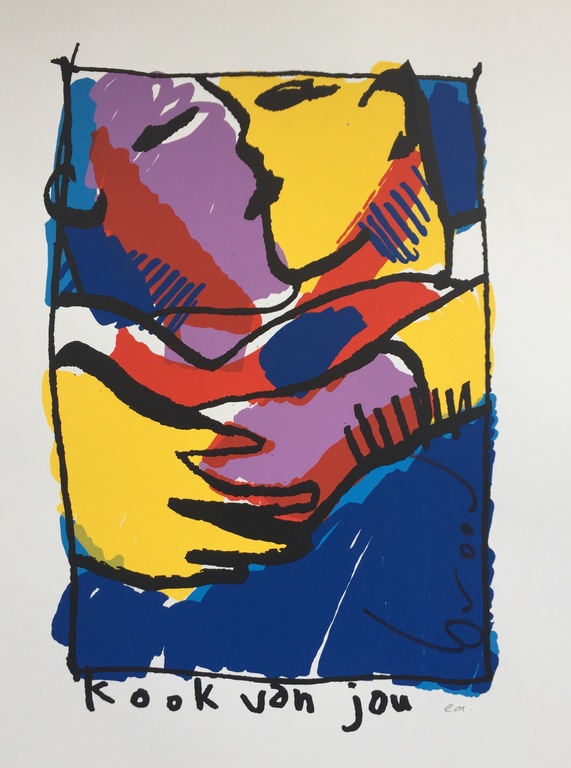 Herman Brood - Originele Kleurenzeefdruk: Kook van jou kopen? Bied vanaf 1!