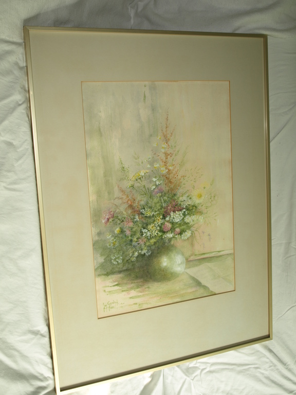 Jan Goselink (1928): Aquarel – ‘Afscheidsbrief’ – Gesigneerd en ingelijst – 1985 kopen? Bied vanaf 75!