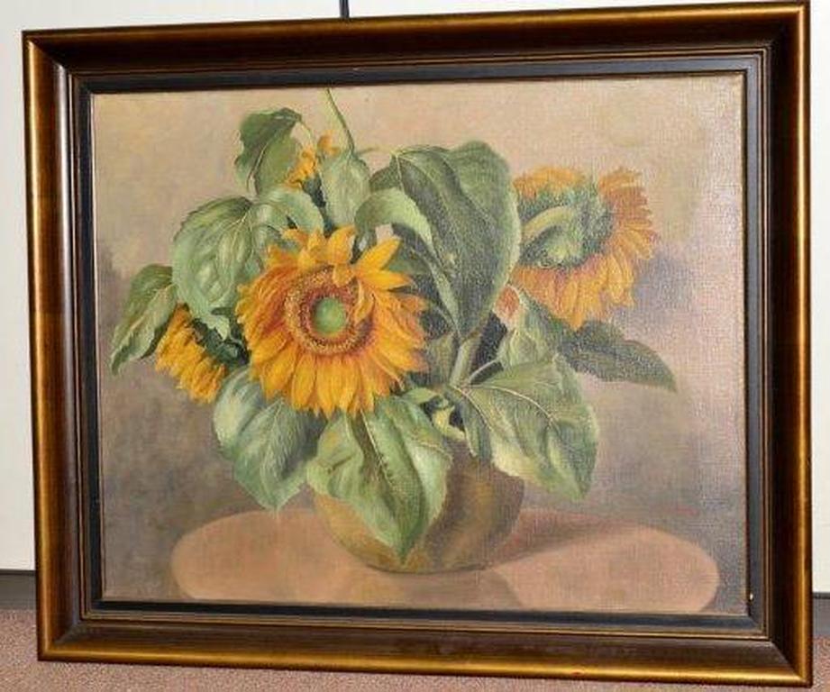 Piet Cottaar: Origineel werk 'Zonnebloemen' verkocht voor € 150!