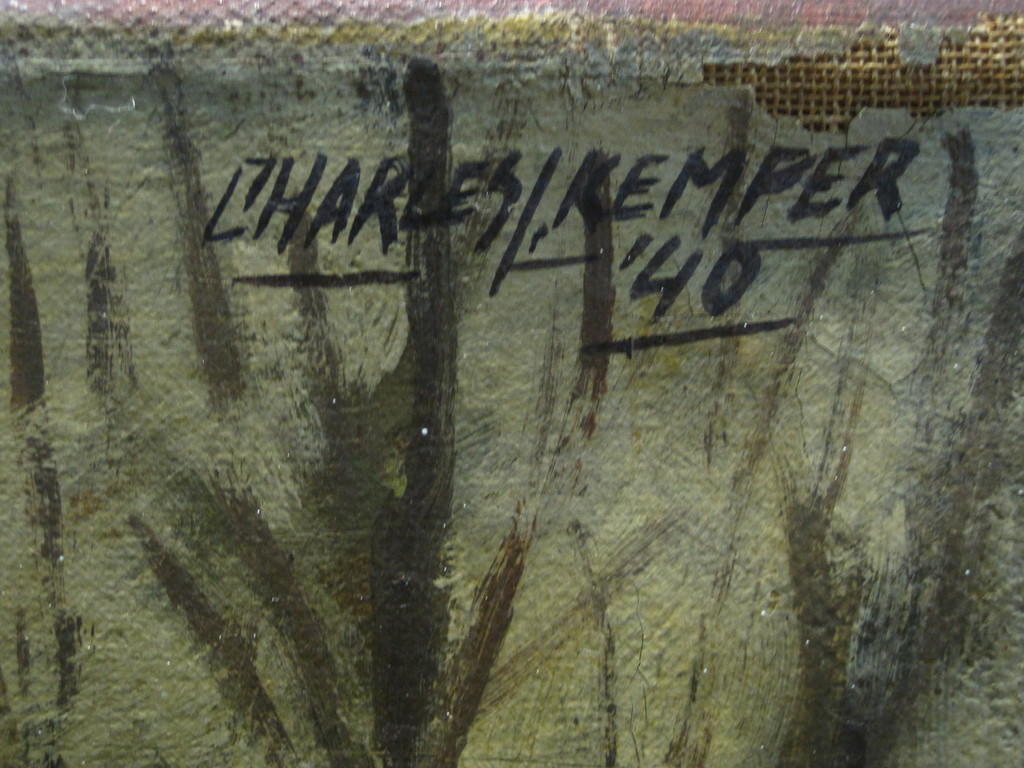 Charles J Kemper olieverf "wilgen bij Overschie" gesigneerd 1940 kopen? Bied vanaf 1!