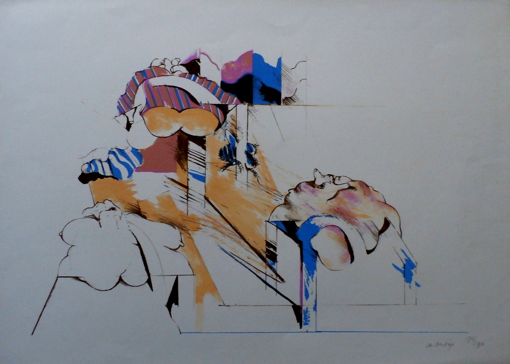 Pierre van Soest - kleurenlitho - 1969 verkocht voor € 45!