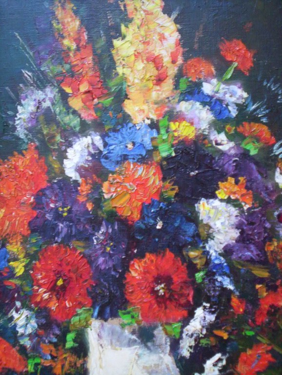 Jan van Vlaardingen (1913-1980).Stilleven. verkocht voor € 75!