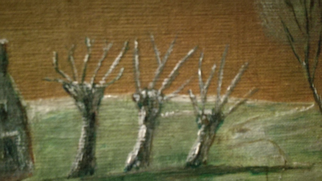 Onbekend kunstenaar, Olieverf op paneel, landschap kopen? Bied vanaf 1!