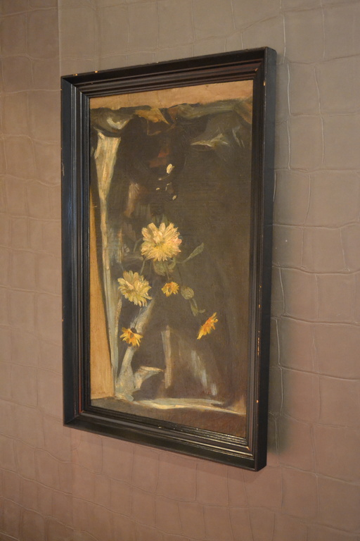 Onbekende kunstenaar (20ste eeuw): Marouflage, Impressionistisch bloemstilleven kopen? Bied vanaf 1!