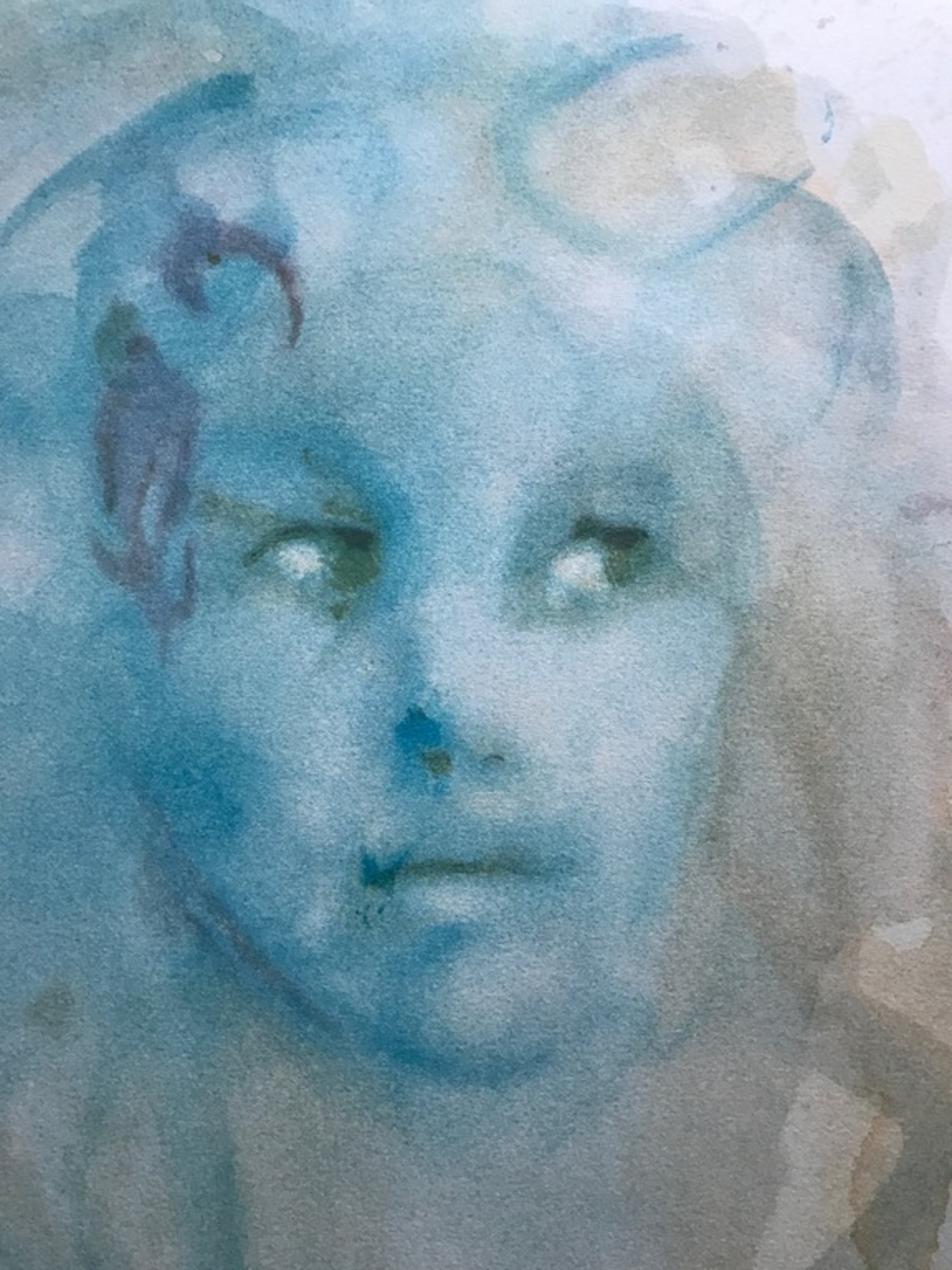 Leonor Fini - Leonor Fini - Visage Bleu - Gesigneerd