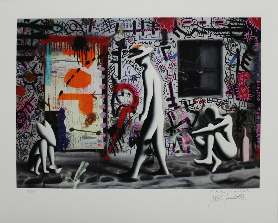 Paul en Mark Kostabi - handgesigneerd giclee verkocht voor € 245!