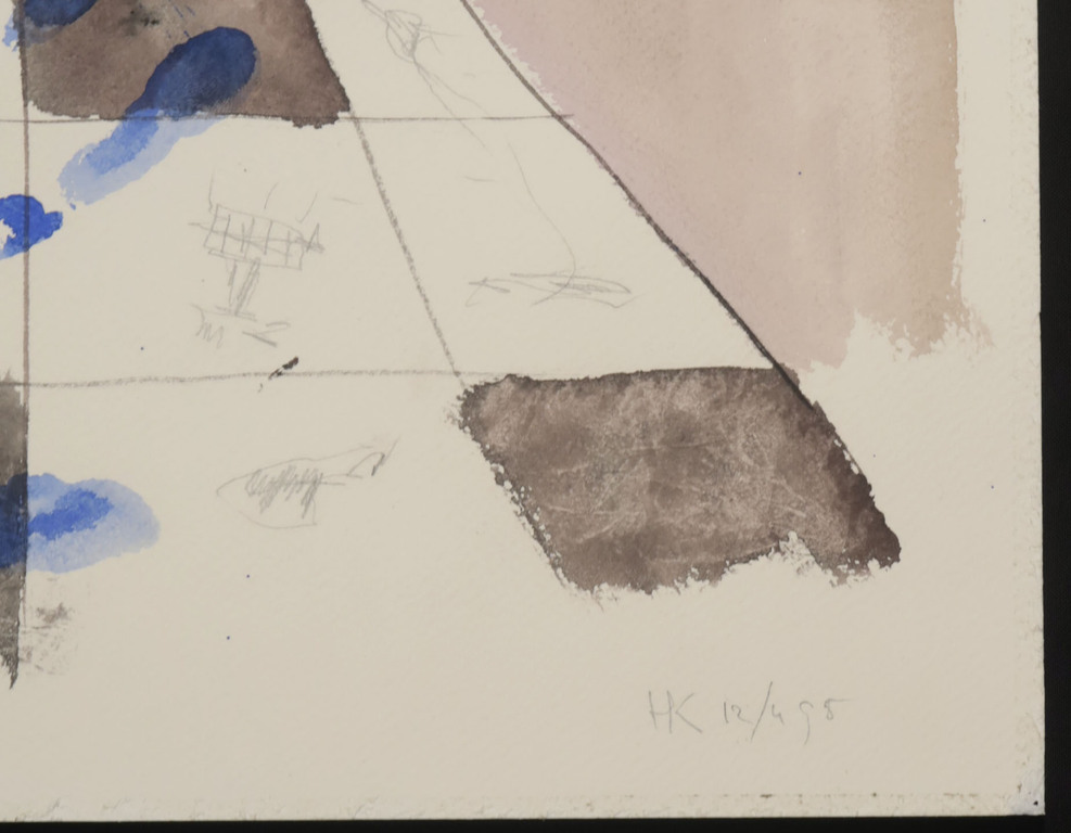 Hans Kuijs: Aquarel, Z.T. kopen? Bied vanaf 1!