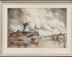 Hermanus Koekkoek (jr.) - Schitterend aquarel gesigneerd L van Staaten. kopen? Bied vanaf 200!