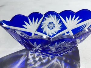 Niet of onleesbaar gesigneerd - Boheems kobaltblauw glasobject kopen? Bied vanaf 1!