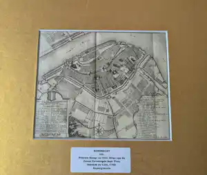 Hendrik de Leth - Fraaie kopergravure van de stadsplattegrond van Dordrecht uit 1765 kopen? Bied vanaf 60!