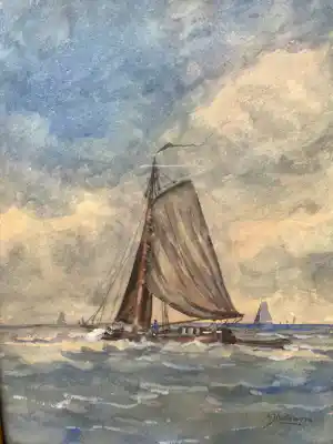 Albert Jan Oudshoorn - Tjalk op zee kopen? Bied vanaf 100!