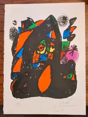 Joan Miro - onbekend verkocht voor € 430!