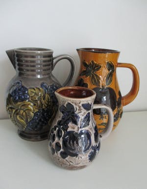 Scheurich Keramik - set van 5 vintage West Germany vazen (waaronder 1 Rumtopf) kopen? Bied vanaf 30!