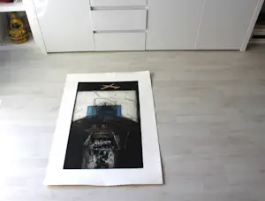 Karl Fred Dahmen - „Zutritt verboten" - Auflage von 75 - signiert - (100 x 65 cm) kopen? Bied vanaf 180!