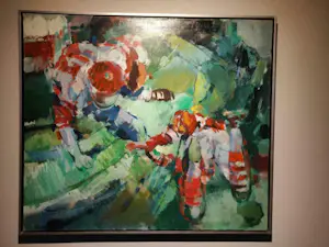 Jacques Wesselius - GROOT SCHILDERIJ "American Football" kopen? Bied vanaf 140!