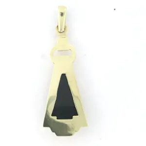 Gele BWG (333) hanger bezet met onyx kopen? Bied vanaf 90!