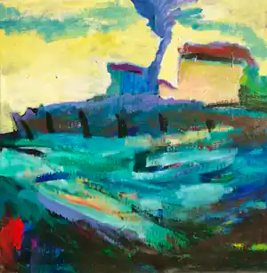 Judith Stolker - Abstracte Compositie verkocht voor € 85!
