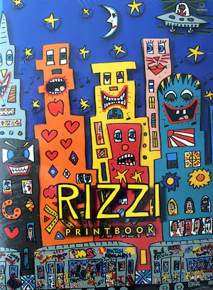 James Rizzi - printbook: met zes prints en een zeefdruk op de voorzijde(Nieuw!) kopen? Bied vanaf 50!