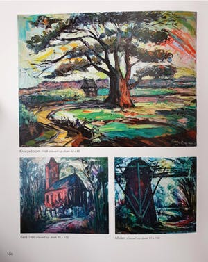 Berry Brugman - Olieverf op board, Molen - Ingelijst kopen? Bied vanaf 150!