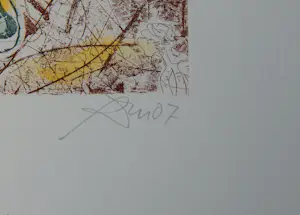 Andreas Dress - Elegie 1 - Radierung mit Unikatcharakter, von Hand aquarelliert 2007 kopen? Bied vanaf 50!