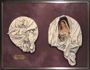 Hans Peter Nagtegaal - Olieverf op doek, Tribute to Raffaello - Ingelijst (Groot) verkocht voor € 470!