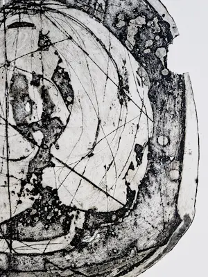 Cees Kortlang - Grote, in diverse grijstinten handgekl. reliëf Ets/aquatint - zeer kleine oplage kopen? Bied vanaf 38!