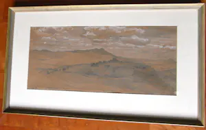 Gustav Schönleber - Hügelige Landschaft kopen? Bied vanaf 490!