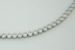 77 - Elegante 1e geh.  Zilveren armband "tennis" model - ca. 50 zirkonia's kopen? Bied vanaf 40!