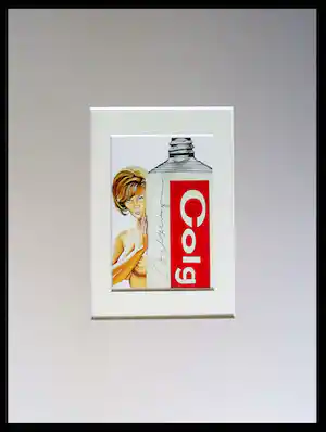 Mel Ramos - Gardol Gertie 1978 - Colgate - handgesigneerd in pptout - ready to frame verkocht voor € 95!