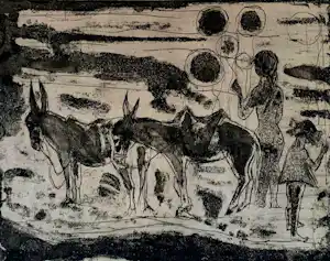 Ria Exel - Ets/aquatint - 1961 kopen? Bied vanaf 39!
