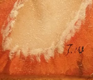 Niet of onleesbaar gesigneerd - Franse officier & Vrouw in het rood - 2 miniatuur portretten - 19e eeuw kopen? Bied vanaf 10!