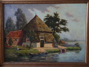 Jacob van Rossum - Boerderij met bootje aan het water en vergezicht kopen? Bied vanaf 165!