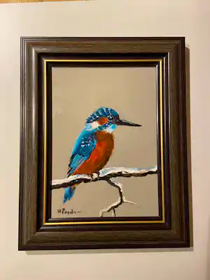Henk Poeder - IJsvogel op tak verkocht voor € 89!